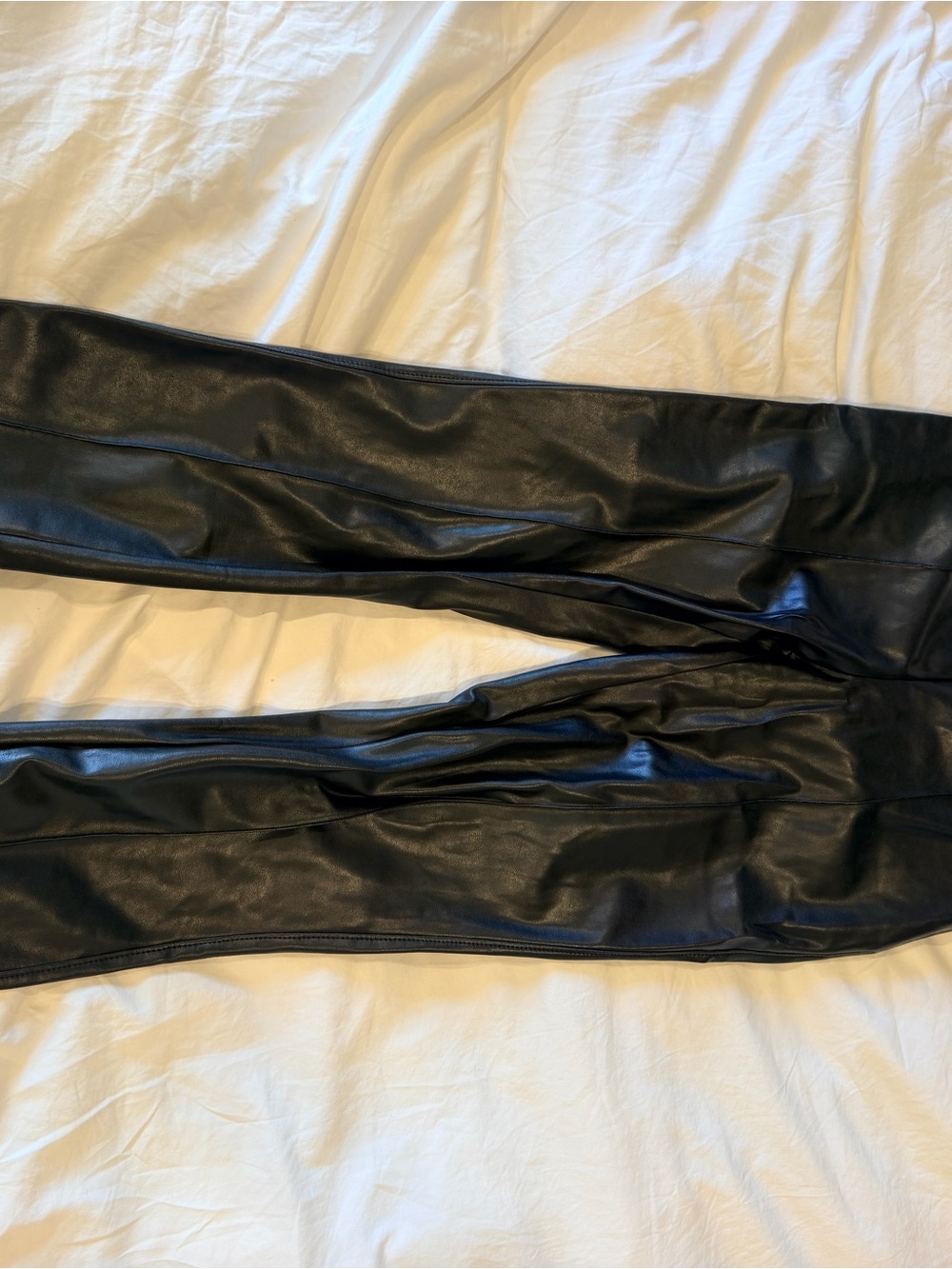 Babaton Black vegan Leather Pants